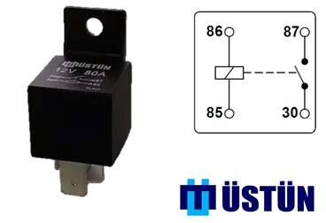 GÜÇ ROLESİ 12V 4P 80A 10 Adet