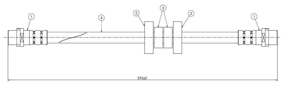 ÖN FREN HORTUMU TRANSPORTER T4 96> 2 Adet
