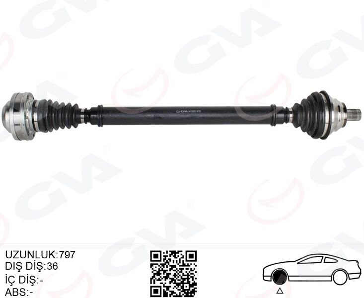KOMPLE AKS ÖN SAĞ GOLF5-GOLF6-PASSAT-JETTA 2.0 TDİ 04-13 BKP-BKD-CFFB 2.0 TDİ