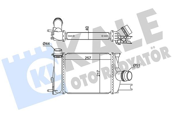 TURBO RADYATÖRÜ INTERCOOLER RENAULT CLIO IV 0.9 TCE 12 > DACIA LOGAN II-MCV II-SANDERO II12 >