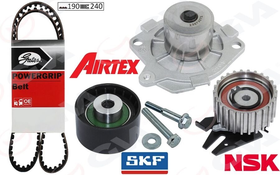 DEVİRDAİMLİ EKSANTRİK GERGİ KİTİ 190x240 BRAVO 96>DOBLO 01>MAREA 99-02 -IDEA 04>1.9JTD KTB317