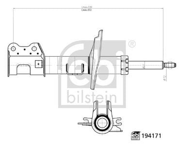 ÖN AMORTİSÖR SOL PEUGEOT BIPPER 08> CITROEN NEMO 08> FIORINO 08> GAZLI 1609616780 KYB:339775