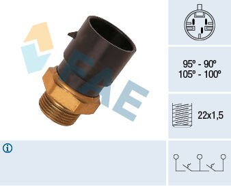 FAN MÜŞÜRÜ 90-95c ASTRA F 1.7-1.8-2.0 93-98 -OMEGA B 94-03 -VECTRA A 94-95 2.0