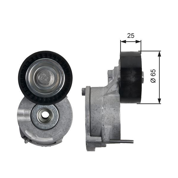 ALTERNATÖR GERGİ RULMANI KÜTÜKLÜ ZAFIRA-VIVARO C-P3008-P308-P5008-P508-P407-EXPERT-C4-C5-C8-DS4- DS5-JUMPY-P508-P407 2.0 HDI 165-2.0 HDI 06> MONDEO IV 07>14 KUGA I 07>14 S-MAX 07>14 2.0 TDCI