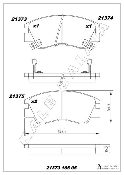 BALATA ÖN COLT-DELICA III-L200 II-L300 III-PAJERO-MONTERO-VALLEY 86-90