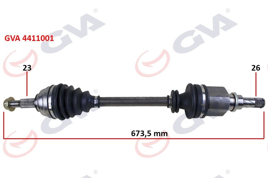 KOMPLE AKS SOL MEGANE II 1.4/1.6 16V-1.5 DCİ 02-08 673mm