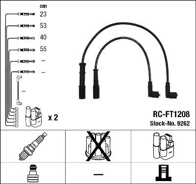 BUJİ KABLOSU FIAT DOBLO-PALIO-PANDA-PUNTO 01> 1.2 8V