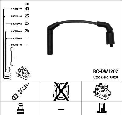 BUJİ KABLO TAKIMI SET CHEVROLET AVEO-KALOS 1.2 8V MATIZ-SPARK 1.0 8V