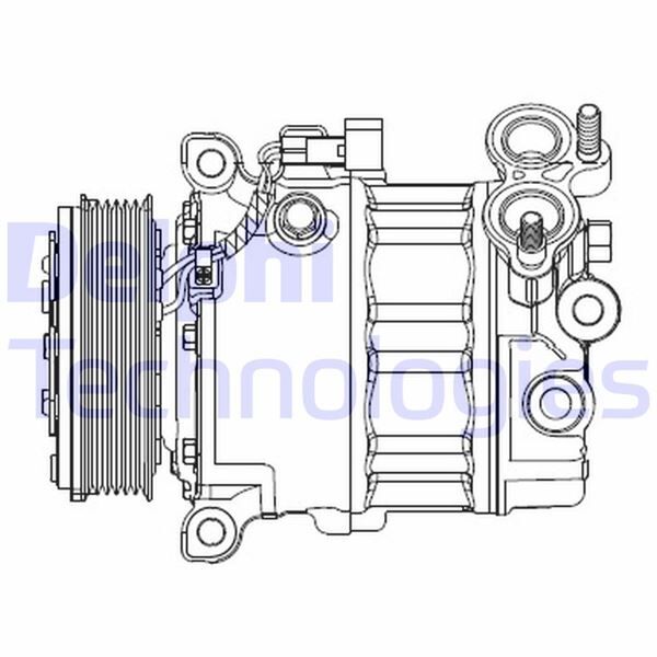 KLİMA KOMPRESÖRÜ FORD FOCUS-MONDEO VOLVO S40-V50-V60 12> 1.6 TDCİ 10> V40 10> V50 10> S60 II 10> S40 II 10> C30 10> 1.6D D 4162 T