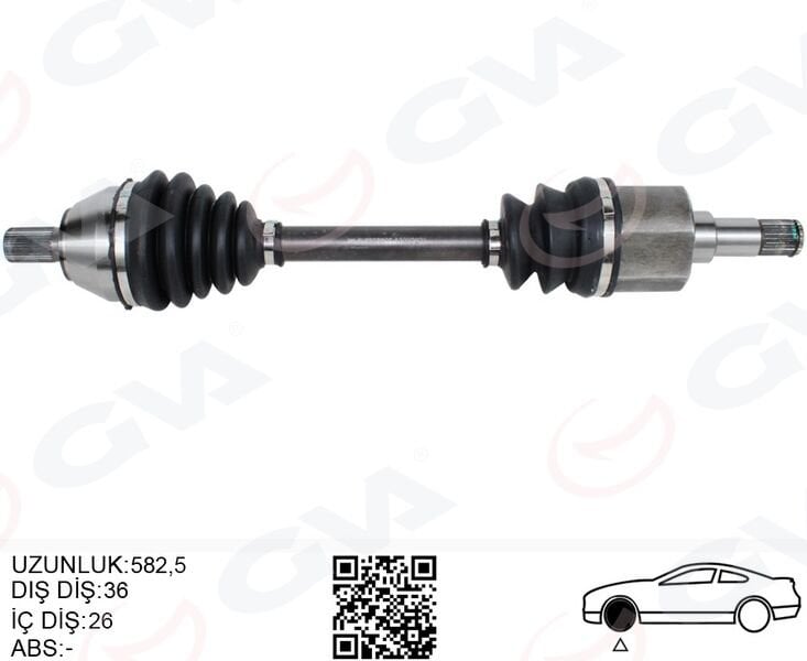 ÖN AKS KOMPLE SOL FORD FOCUS II 04>11 2.0 TDCI C-MAX 04>11 2.0 TDCI VOLVO S40 II 04>12 1.6D-2.0 D C30 04>12 1.6D-2.0 D V50 04>12 1.6D-2.0 D -1.8-2.0 C70 II 08>12 2.0 D