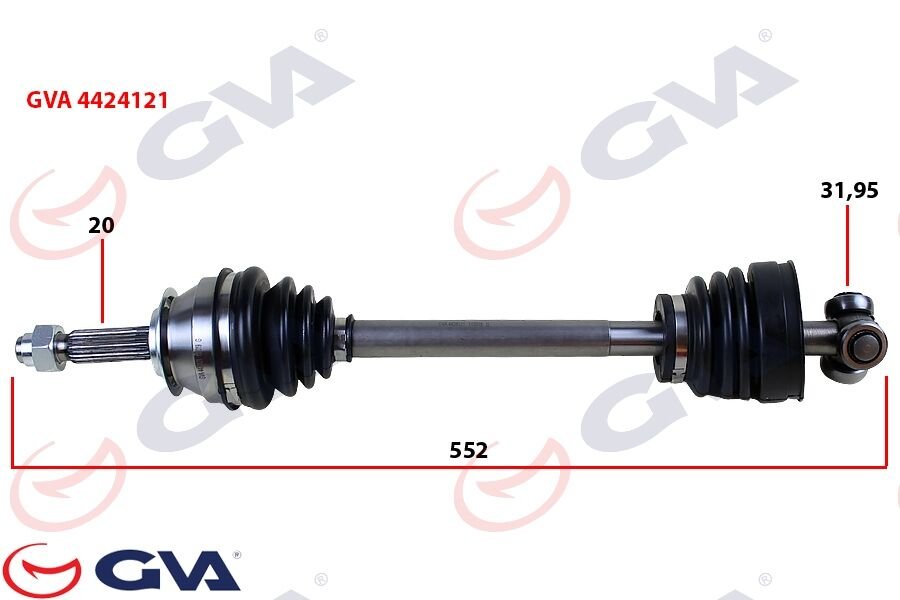 KOMPLE AKS SOL UNO 70 1.4i 94-00 552mm