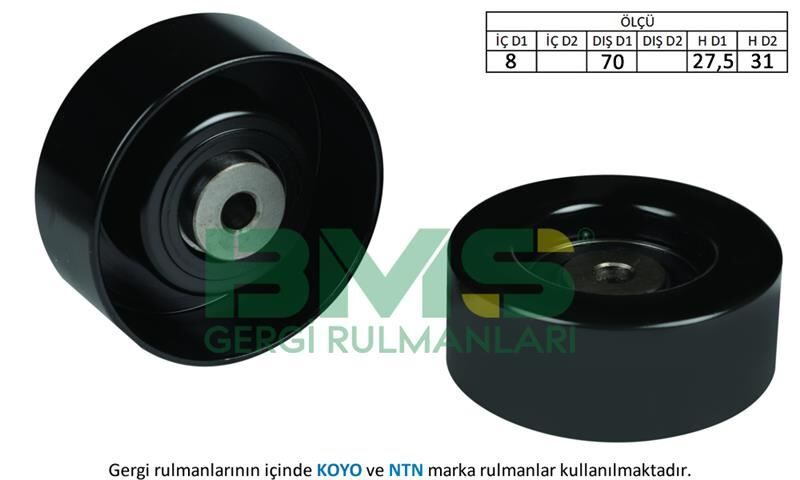 ALTERNATÖR GERGİ RULMANI CADDY 1.9D 96-00 - POLO 1.7 SDI-1.9D-1.9 SDI 94-01