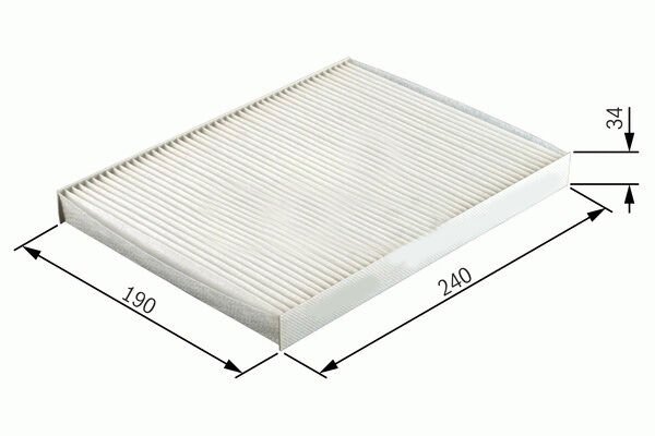 POLEN FİLTRESİ FIESTA V 1.3-1.4TDCI-1.4 16V-1.6TDCI-1.6 16V 01 > FUSION 1.4-1.4TDCI-1.6-1.6TDCI 02 >