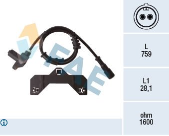 ABS DEVİR SENSÖRÜ ÖN OPEL VECTRA B 96>02