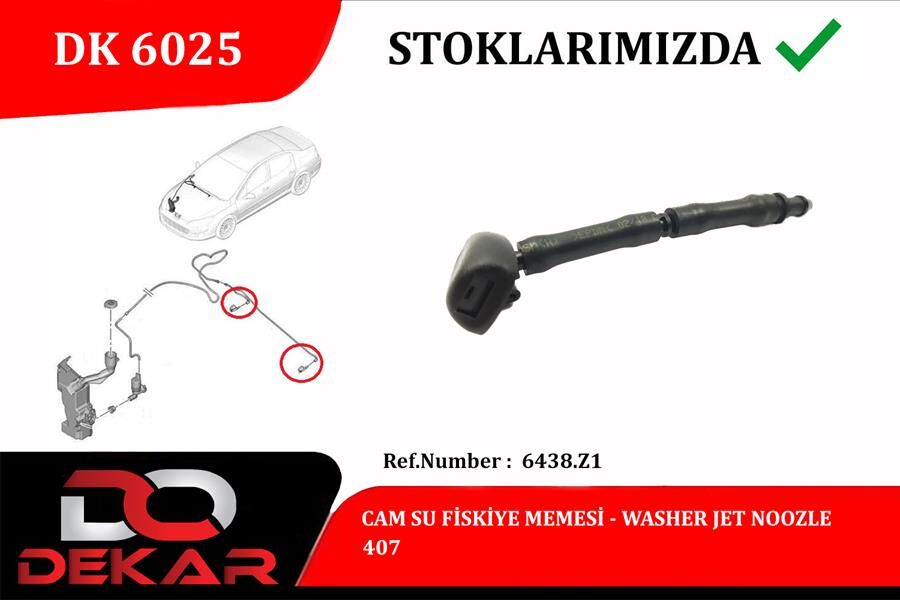 CAM SU FISKIYE MEMESI PEUGEOT P407 04>10 5 Adet