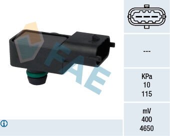 EMME MANİFOLD BASINÇ MAP SENSÖRÜ CORSA D-AGILA 1.0-1.2-1.4 06> VECTRA C 2.8 V6 05>