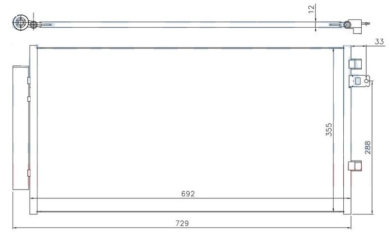 KLİMA KONDENSERİ FIAT 500X 14> JEEP RENEGADE 14>