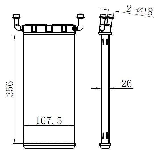 KALORIFER RADYATORU BRAZİNG MERCEDES SPRINTER B906 . VW CRAFTER 30-35-50