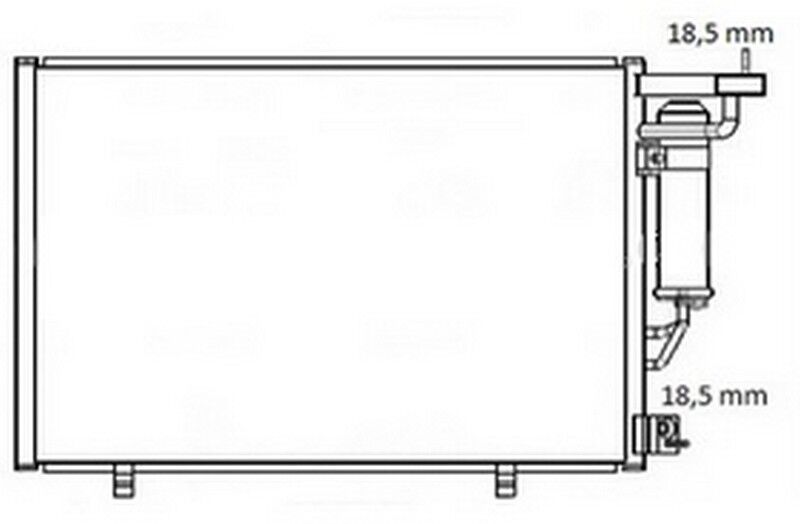 KLIMA RADYATORU KOMPLE B-MAX 12>1.4-1.6 TI TOURNEO COURIER C4A 14> 1.5-1.6 TDCI FIESTA VI 08>14 1.25-1.4-1.6 TI