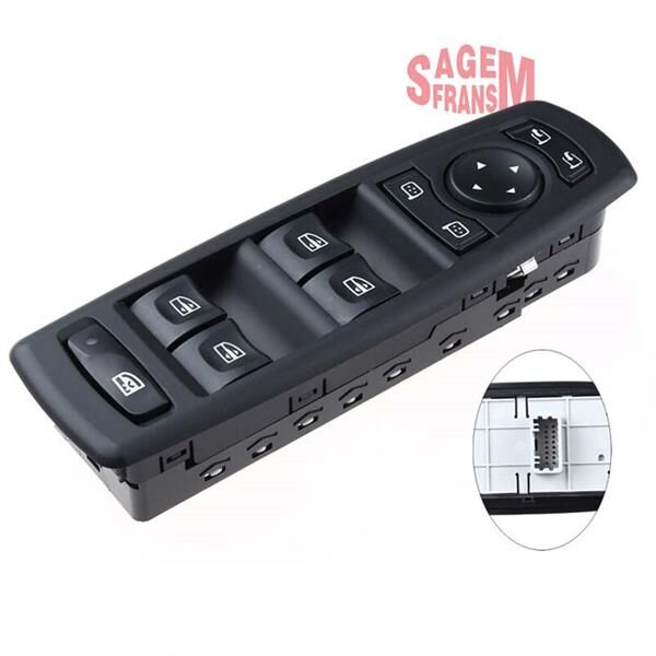 CAM AÇMA DÜĞMESİ DÖRTLÜ MERKEZİ KİLİT AYNA AYAR ÖN SOL MEGANE III - FLUENCE TEK SOKET