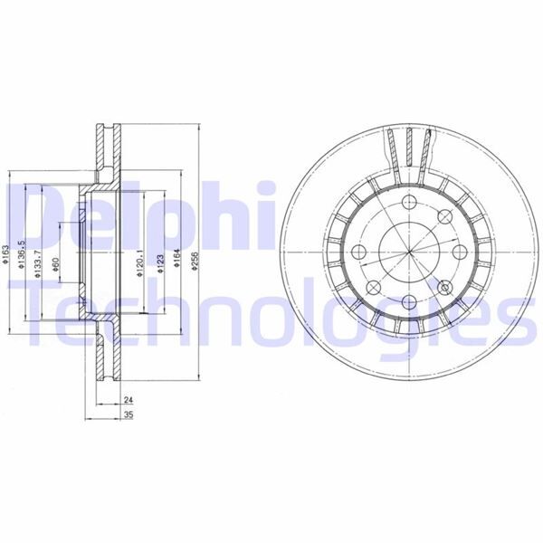 ÖN FREN AYNASI ASTRA F-VECTRA A-B-CALIBRA A-KADETT E-ASCONA C-LANOS 97 >CIELO 256x24x4DLxHAVALI 90487402-93182282-93182304