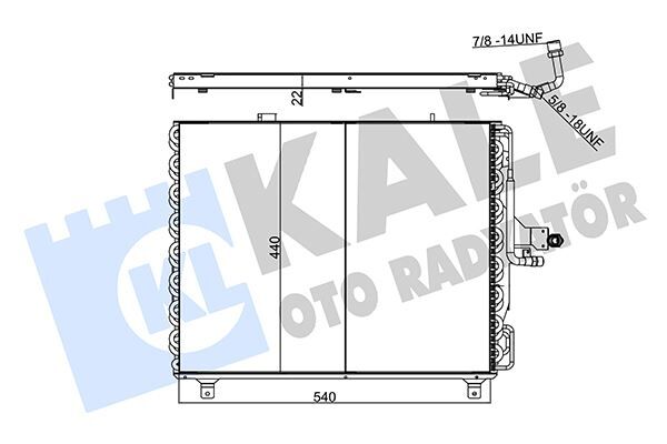 KLIMA RADYATORU MERCEDES W124 S124 A124 C124