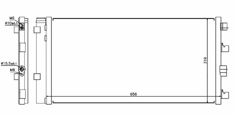 KLİMA RADYATÖRÜ KONDANSER DACIA DUSTER 10> 1.5dCi