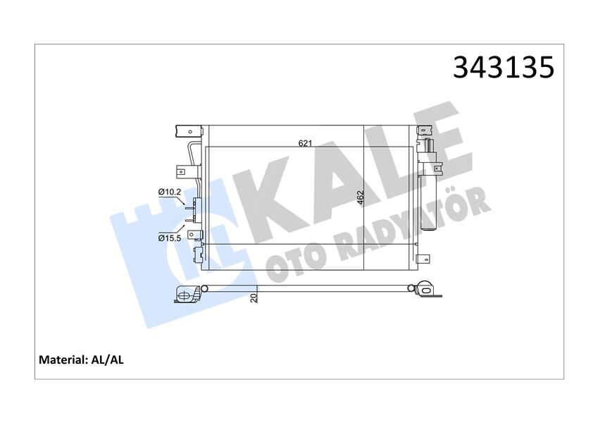 KLİMA KONDENSERİ CHRYSLER 300C-TOURİNG AL-AL