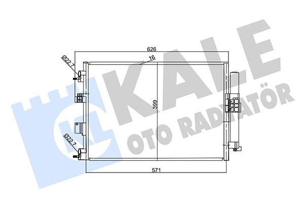 KLİMA RADYATÖRÜ FORD CONNECT-KUGA-FOCUS-CMAX 13> 1.0 ECOBOOST-1.5 TDCİ 1.6TDCI E5
