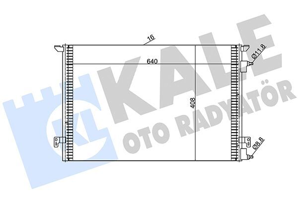 KLİMA RADYATÖRÜ KONDENSERİ VECTRA C-SIGNUM 04>09 1.9 CDTI Z19DTL-DT-DTH AL/AL 640x408x16 FIAT CROMA