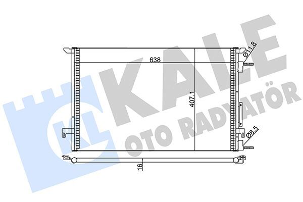 KLİMA RADYATÖRÜ KONDANSATÖR OPEL VECTRA C 02> AL/AL 688x668x16