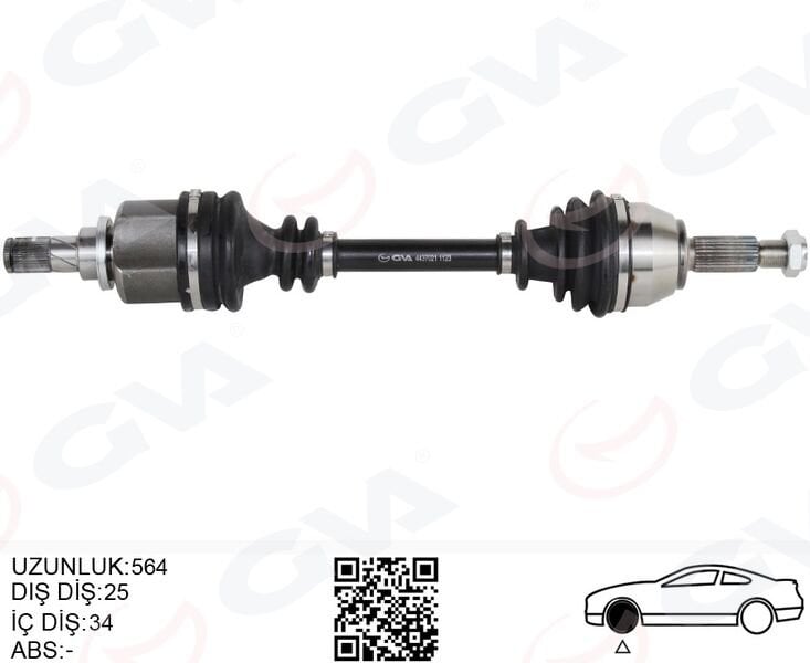 ÖN AKS KOMPLE SOL FORD FIESTA VI 1.0 ECOBOOST 14> B-MAX 14> 1.6TI