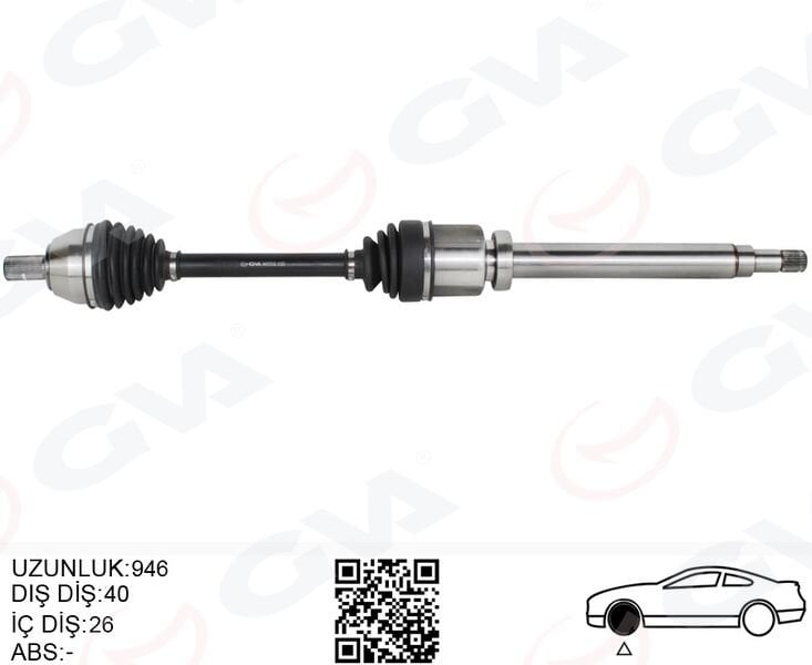 ÖN AKS KOMPLE SAĞ FORD MONDEO IV 2.0 TDCI-1.6 TDCI 07>14- GALAXY 2.0 TDCI 07>14 S-MAX 2.0 VOLVO S60 II D3-D4-D5 12>15 S80 II 2.5 T -2.0 TDCI -2.4 D- D5 V60 D3 -D4-D5-2.4 D5 V70 III D3