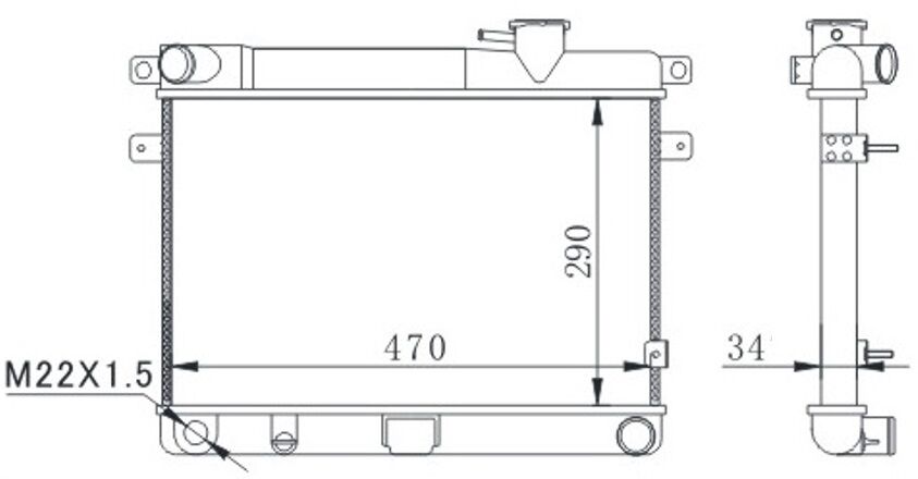RADYATÖR M131 EM-YM 470x292x34 2 SIRA AL PL SİSTEM