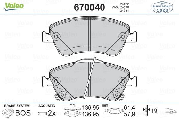 ÖN FREN BALATA TOYOTA AURIS. COROLLA 1.4L 1NDTV NDE150 D-4D dizel 07->