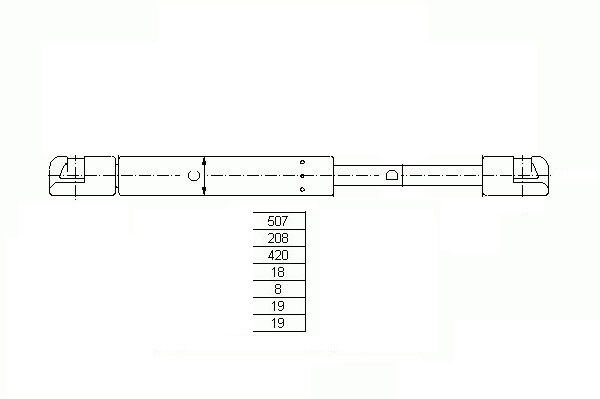 BAGAJ AMORTİSÖRÜ FİAT MAREA SW 98 > D0007