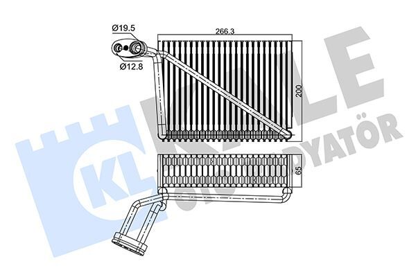 KLİMA EVAPORATÖR A4-PASSAT 1.6-1.8-1.9 TDi-2.0 97-05 A4 95-01 200x262x65 8FV351211191