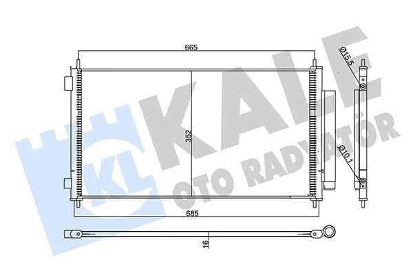 KLİMA RADYATÖRÜ KONDENSER HONDA CR-V 2.0L R20A2 RE5 kasa 07-12