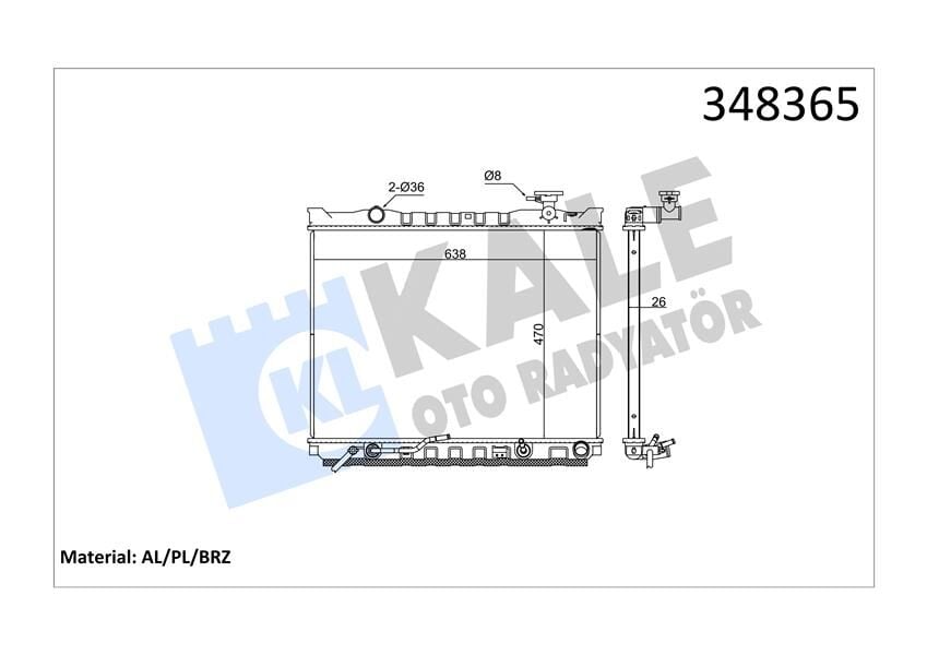 RADYATÖR SORENTO I AL/PL/BRZ