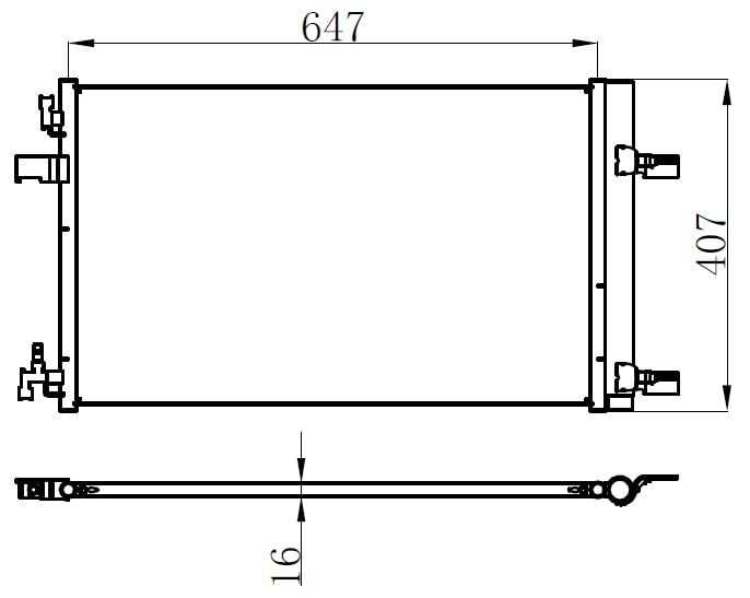 KLİMA KONDENSERİ RADYATÖRÜ - OTOMATİK ASTRA J-ZAFIRA C-CRUZE 1.4-1.6-1.7-2.0