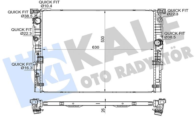MOTOR SU RADYATORU BMW B46 B57 B58 G30 G31 G11 G12