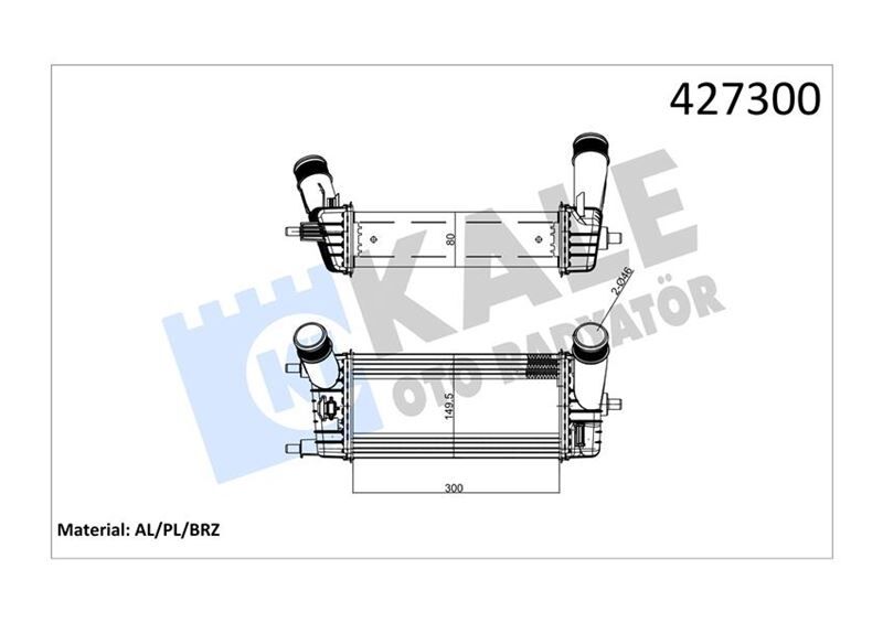 TURBO RADYATÖRÜ FORD FİESTA-COURİER 18> 1.0 ECOBOOST