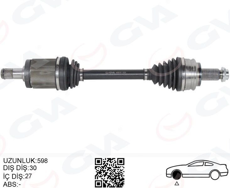 KOMPLE AKS ÖN SOL BMW X3 E83 04>11 598MM