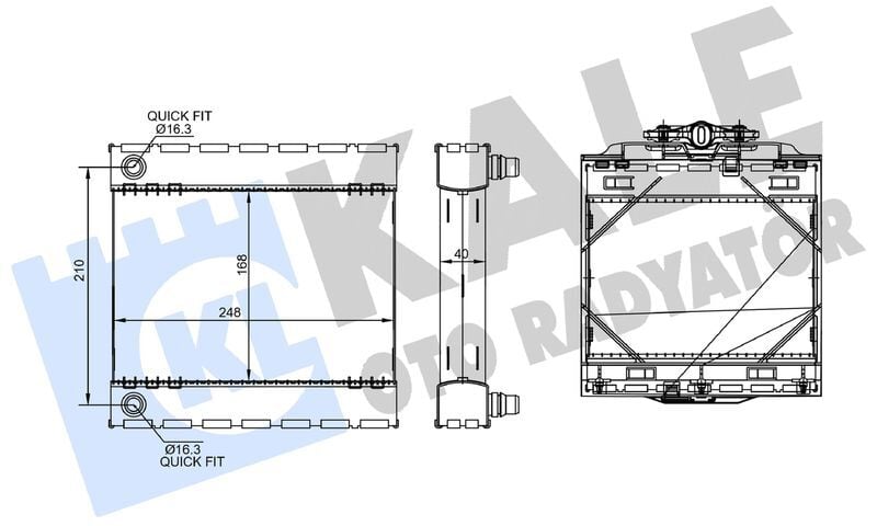 ILAVE SU RADYATORU SAG BMW F10 F01 F06 F07 F12 F13