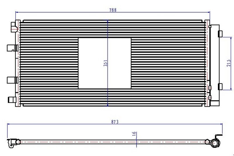 KLİMA RADYATORU KONDENSERİ RENAULT MASTER III 10> OPEL MOVANO B 10> 2.3dCi