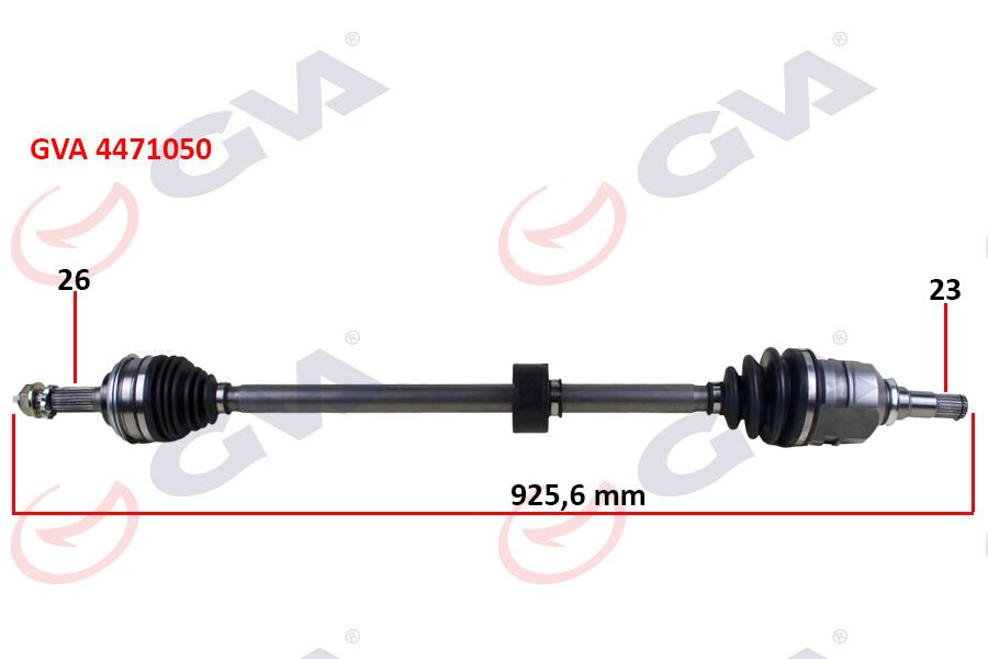 KOMPLE AKS SAĞ TOYOTA COROLLA 1.6L 4A-FE AE101 AE111 92-00 / 1.3L 2E EE100 EE111 94-00 ABS SİZ ARAÇLAR İÇİN 26X23 KOMPLE BOY 925.6MM