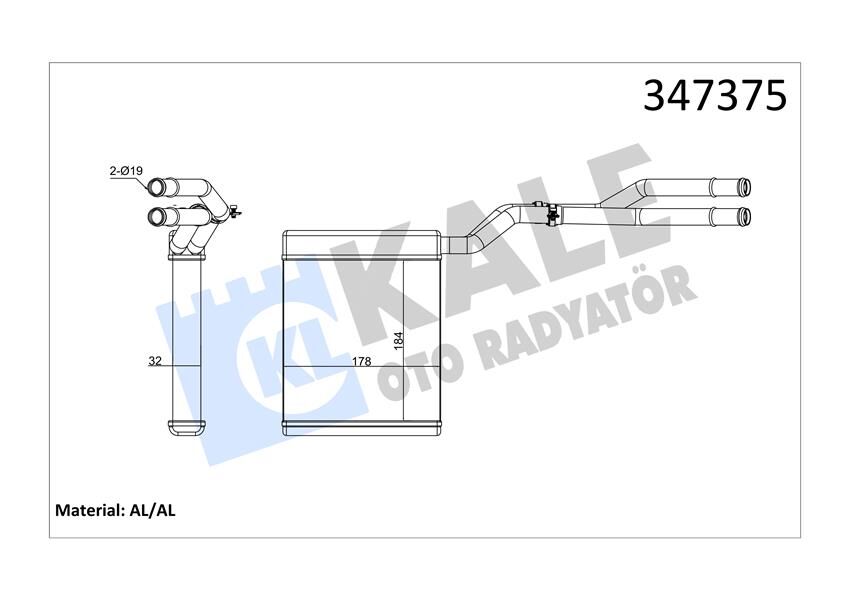 KALORİFER RADYATÖRÜ FORD MONDEO-SMAX-GALAXY 07>