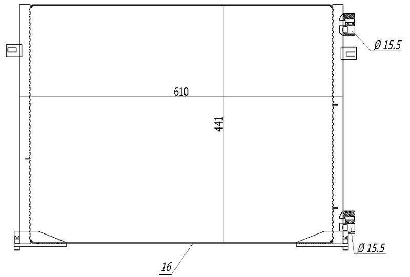 KLİMA RADYATÖRÜ KONDENSER TRAFIC II 01> OPEL VİVARO 1.9 DTİ 2.0 CDTİ