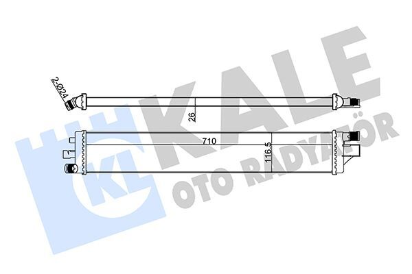 TURBO RADYATÖRÜ INTERCOOLER NV400-MOVANO B-MASTER III LT 2.3CDTI 10> İLAVE SOĞUTUCU AT-MT