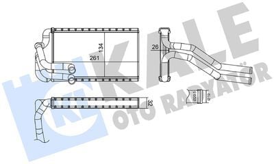 KALORİFER RADYATÖRÜ HYUNDAI TUCSON Hybrid 1.6L D4FE dizel 20-> 1.6L G4FP benzinli 21-> - ALÜMİNYUM